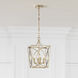Tracy 4 Light 12 inch Painted Modern Gold Indoor Pendant Ceiling Light